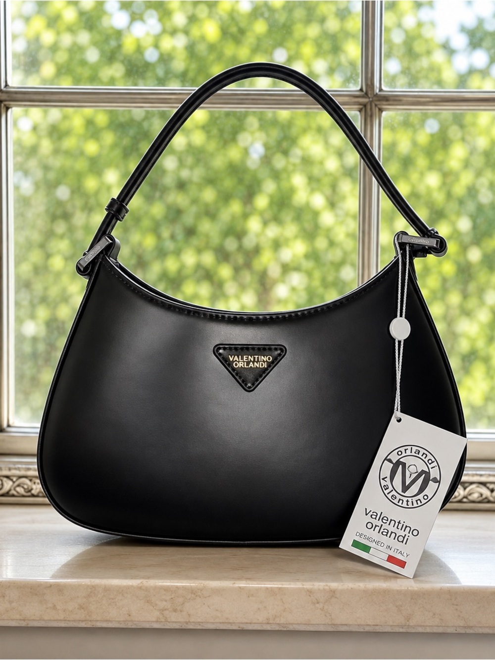 Valentino Orlandi Black Hobo Shoulder Bag – New With Tags